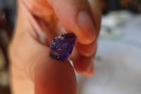 Rough blue Tanzanite gemstone