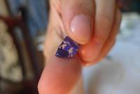 Rough blue Tanzanite gemstone