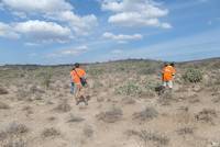 Survey of the mining site in Mirerani