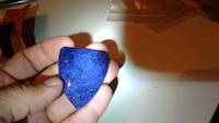 Piece of cabochon sapphire