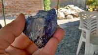 Beautiful Tanzanite gemstone specimen