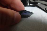 Rough Tanzanite with dichroism of brown and blue color
